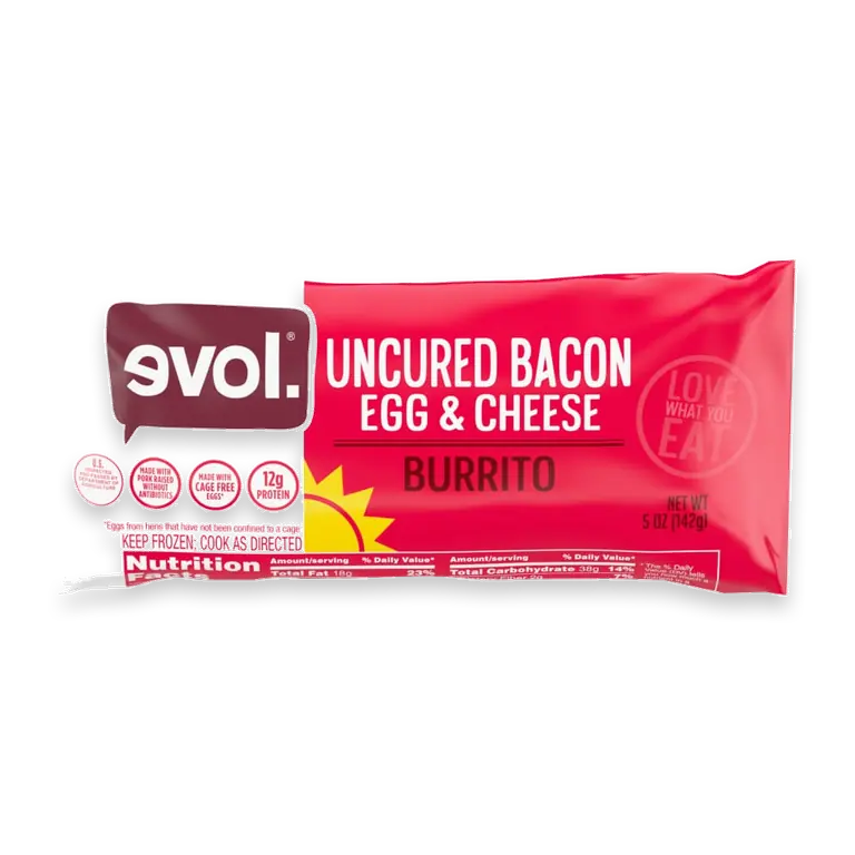 Uncured Bacon Egg & Cheese Frozen Breakfast Burrito