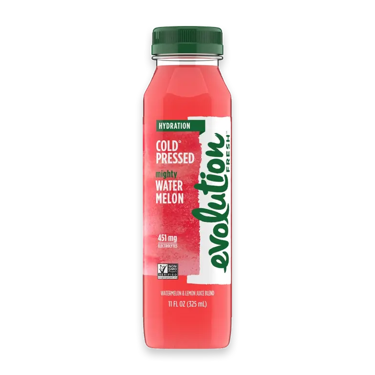 Mighty Watermelon Cold-Pressed Watermelon & Lemon Juice 11 oz Bottle