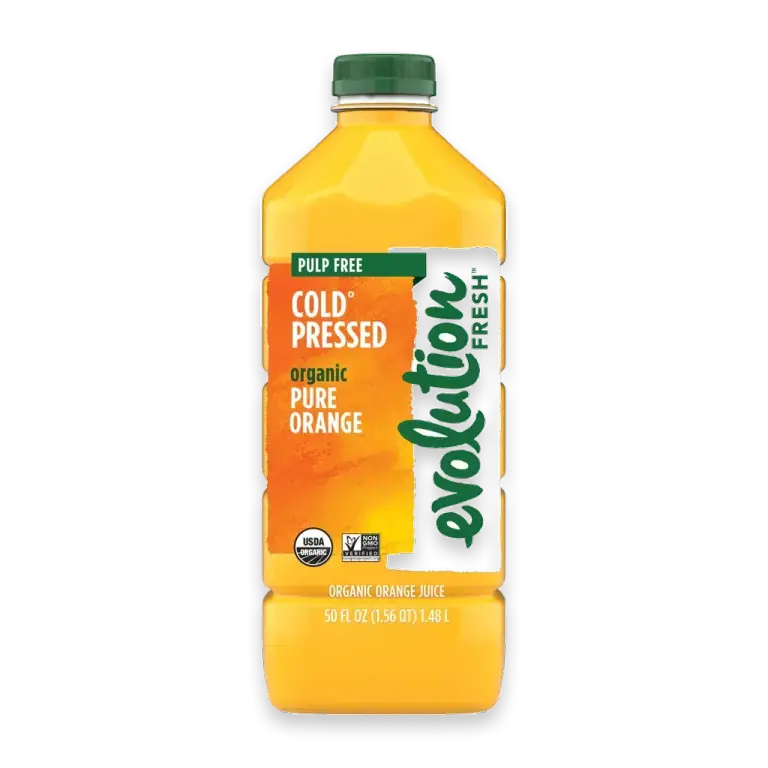 Organic Pure Orange Cold-Pressed Vegetable & Fruit Juice Blend Pulp Free 50 oz