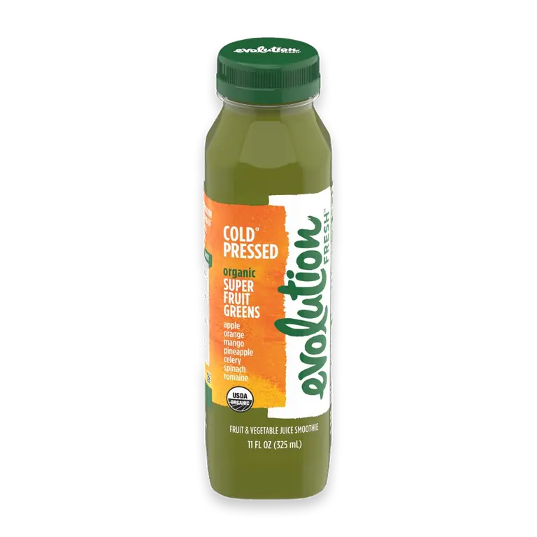 Organic Super Fruit Greens Cold-Pressed Vegetable & Fruit Juice Blend 11 oz.