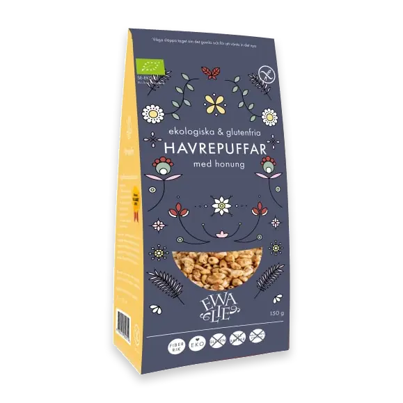 Havrepuffar med Honung Glutenfritt