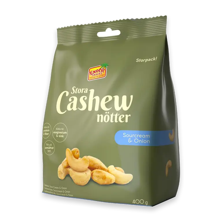 Cashewnötter Sourcream & onion