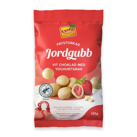 Frystorkad Jordgubbe Vit Choklad Yoghurt