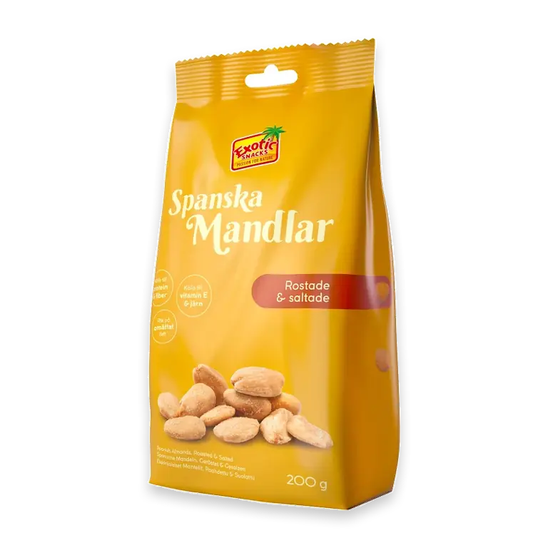 Mandlar Rostade och Saltade 200g