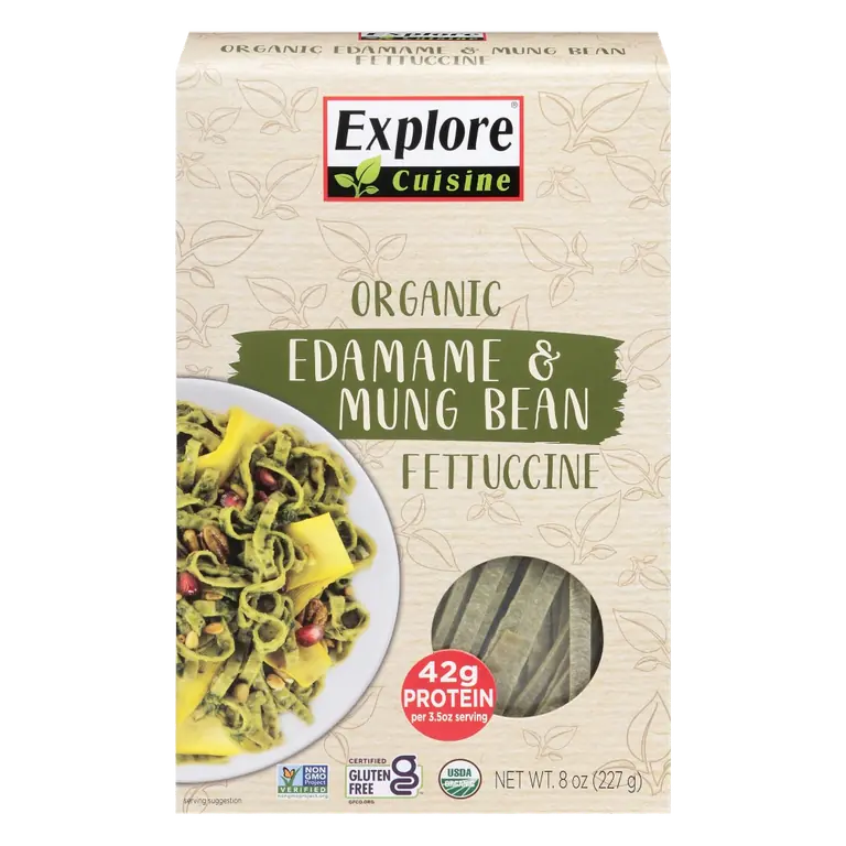 Organic Edamame & Mung Bean Pasta, Fettucine