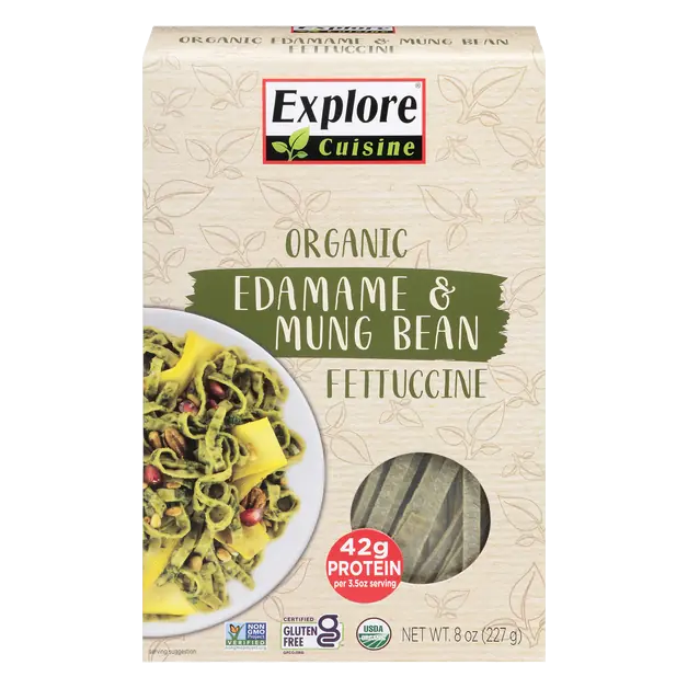 Organic Gluten Free Edamame & Mung Bean Fettuccine Pasta