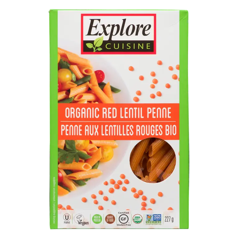 Organic Gluten-Free Penne Red Lentil 227 g
