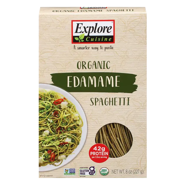 Organic Gluten Free Protein Edamame Spaghetti Pasta