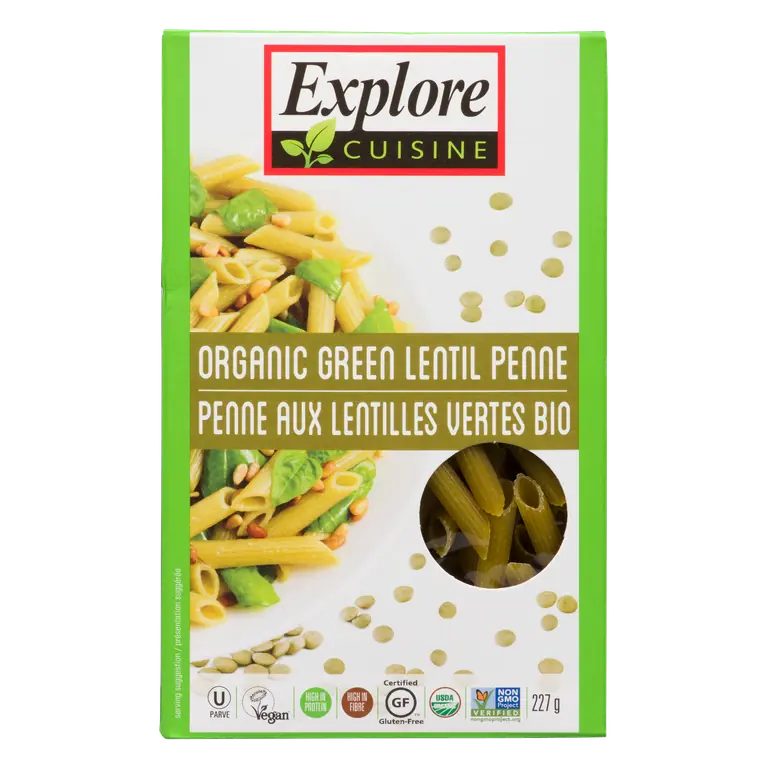 Organic Penne Green Lentil 227 g