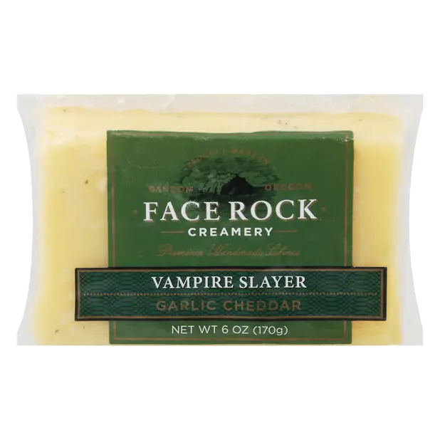 Creamery Vampire Slayer Garlic Cheddar Cheese Block