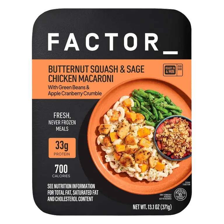 Factor Butternut Squash & Sage Chicken Macaroni, 13.1oz