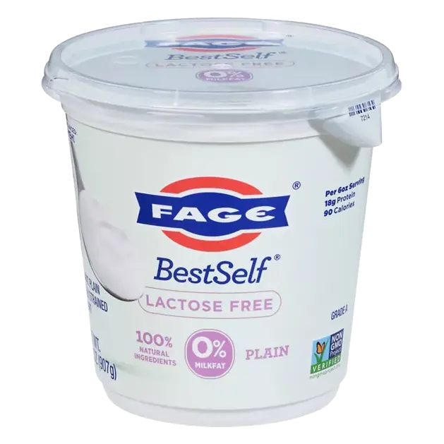 BestSelf Lactose Free Nonfat Strained Plain Greek Yogurt