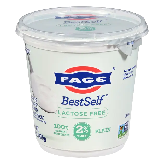 BestSelf Lactose Free Reduced Fat Plain Strained Greek Yogurt