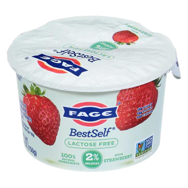 BestSelf Lactose Free Reduced Fat Strawberry Strained Greek Yogurt