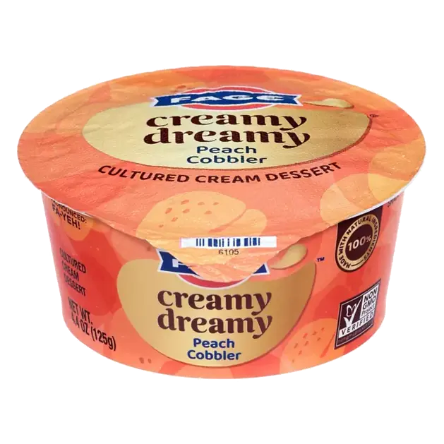 Cultured Cream Peach Cobbler Dessert