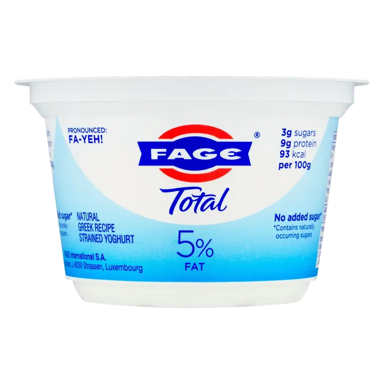 Total 5% Fat Natural Greek Recipe Strained Yoghurt