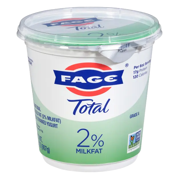 Total Reduced Fat 2% Milkfat Plain Strained Greek Yogurt