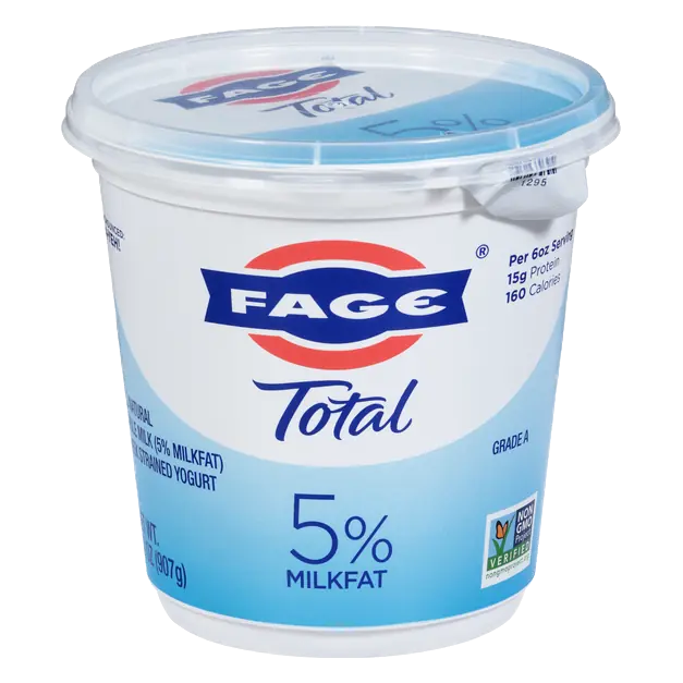 Total Whole Milk 5% Milkfat Plain Strained Greek Yogurt