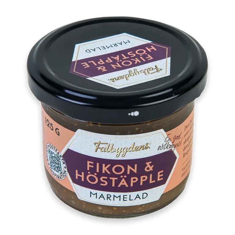 Delikatessmarmelad Fikon & äpple 125g Falbygdens ost
