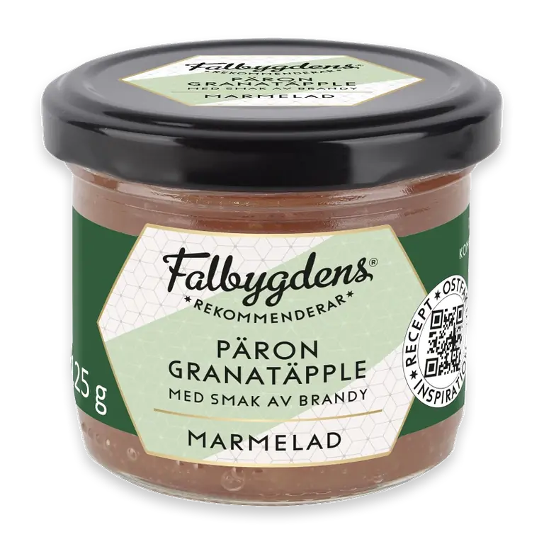 Marmelad Päron/granatäpple med smak av brandy 125g