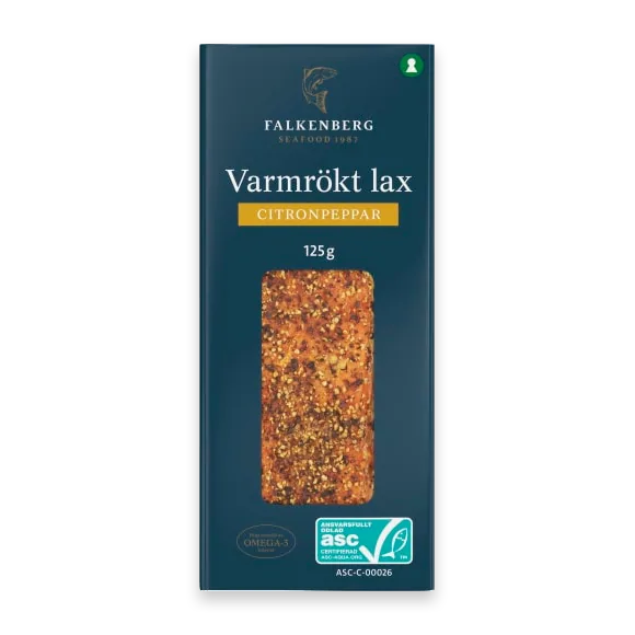 Varmrökt Lax Citronpeppar Portionsbit