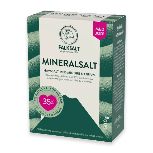 Mineralsalt Havssalt Mindre Nat med Jod