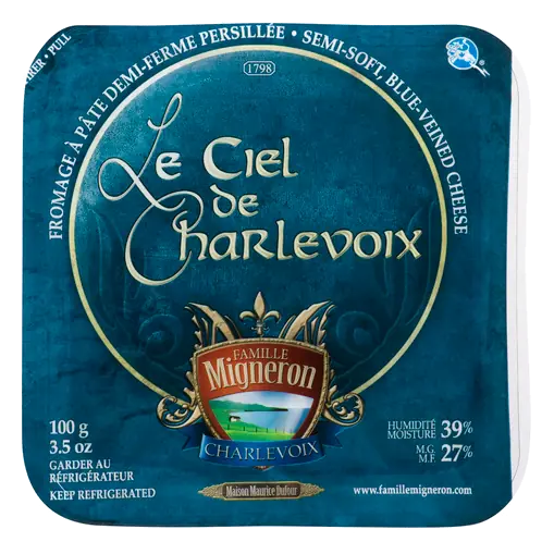 Veined Le Ciel De Charlevoix Blue Cheese Semi Soft 100 g