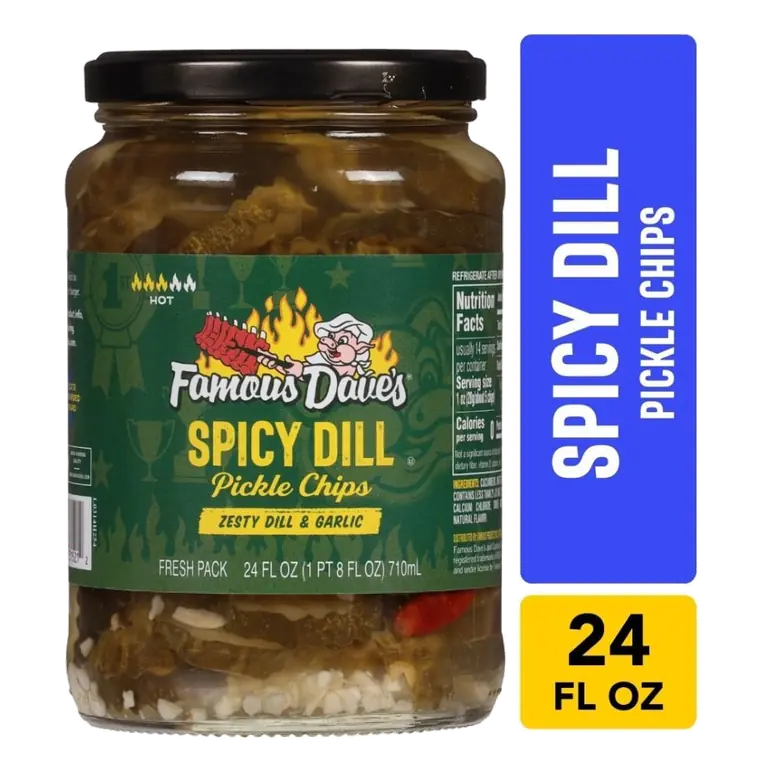 Spicy Dill & Garlic Pickle Chips