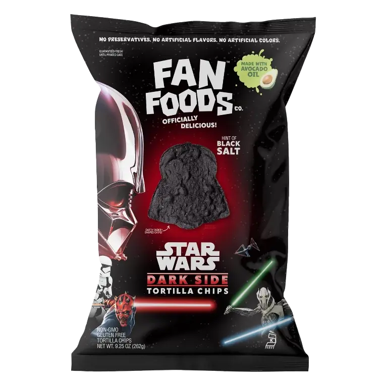 Fan Foods Star Wars Darth Vader Tortilla Chips, 9.25oz