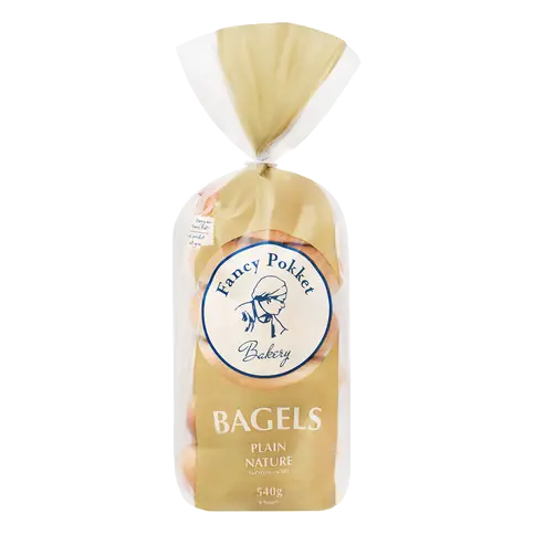 Sliced Bagel Plain 6 x 90 g