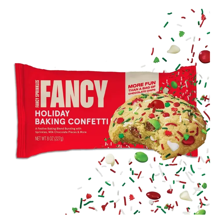 Fancy Sprinkles Holiday Baking Confetti with Sprinkles and Chocolate Chips, 8oz