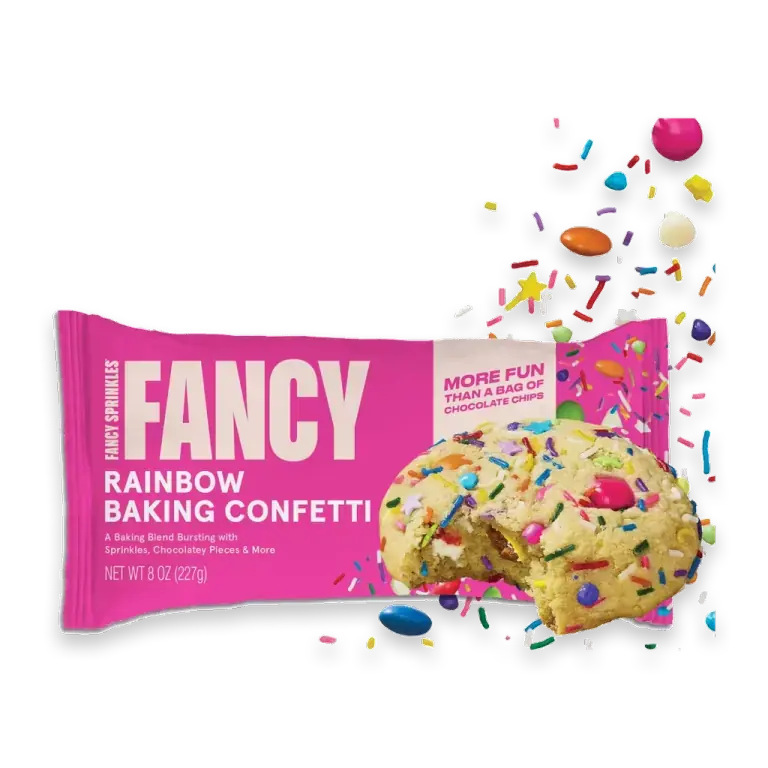 Rainbow Baking Confetti with Sprinkles and Chocolate Pieces