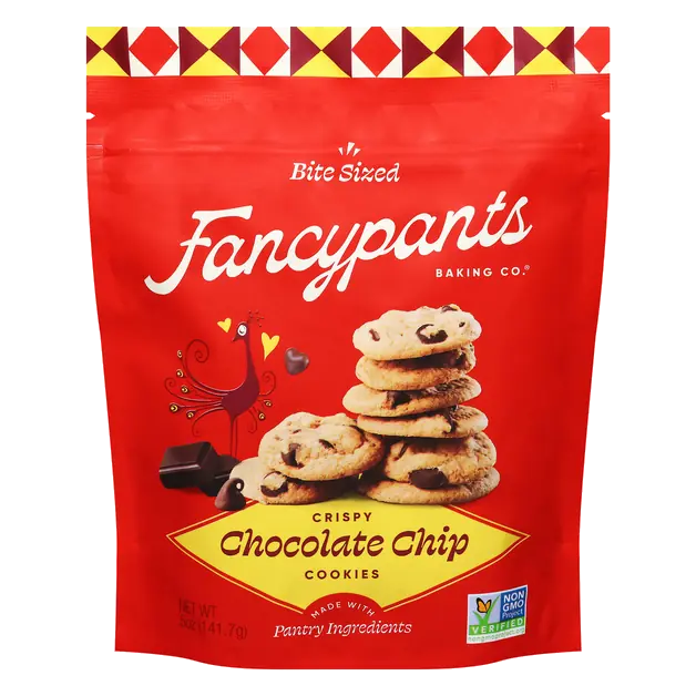 Crispy Chocolate Chip Bite Sized Cookies