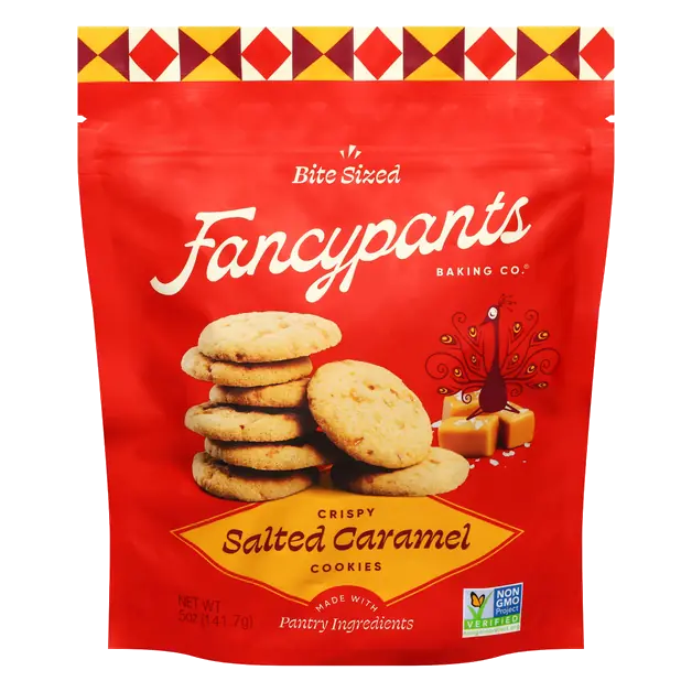Crispy Salted Caramel Bite Sized Cookies