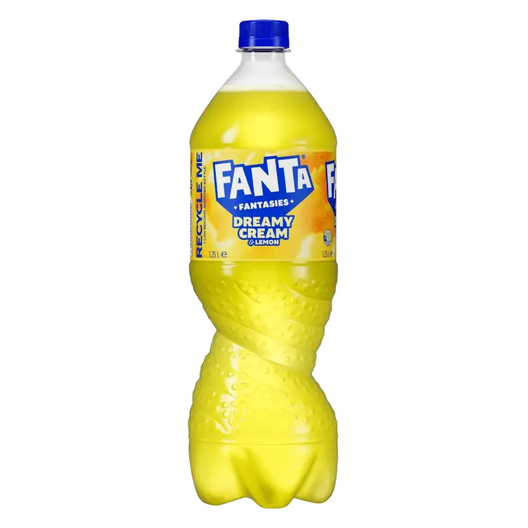 Fantasies Dreamy Cream & Lemon Soft Drink Bottle