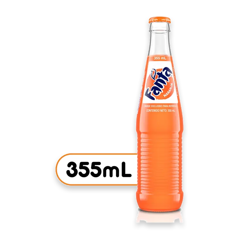 Orange Soda Glass Bottle