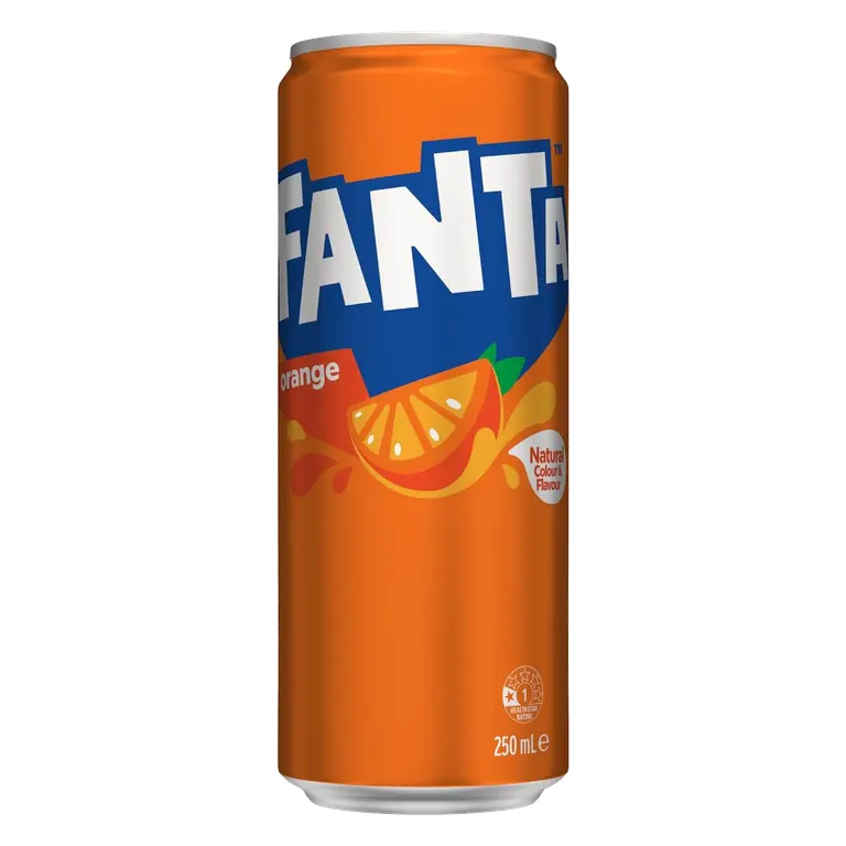 Orange Soft Drink Can
