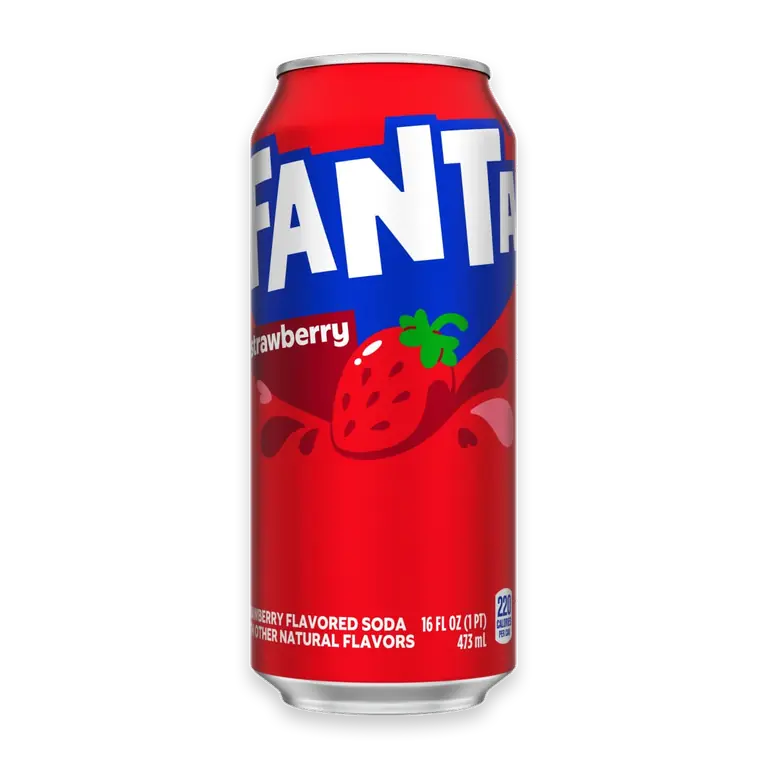 Strawberry Soda Can, 16 fl oz