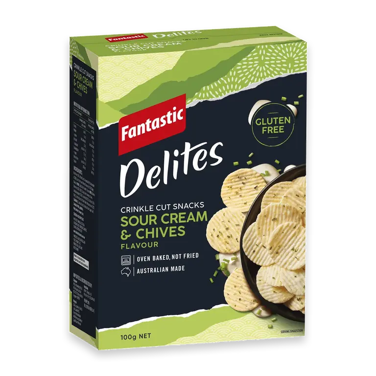 Delites Snacks Sour Cream & Chives