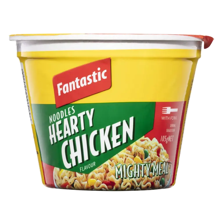 Noodles Hearty Chicken with Fork