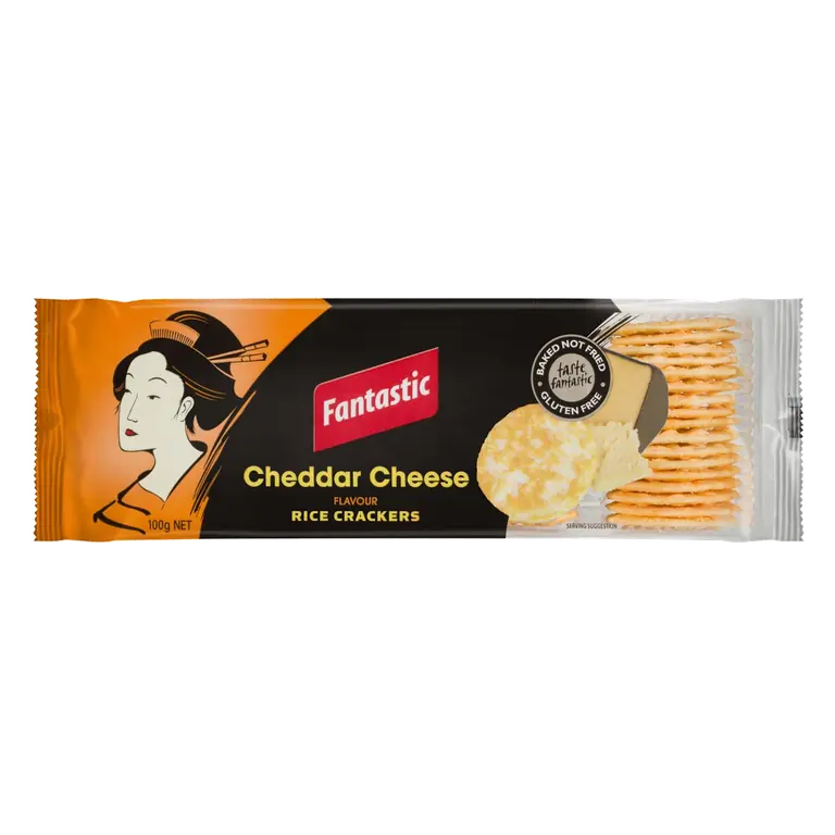 Rice Crackers Cheddar Cheese