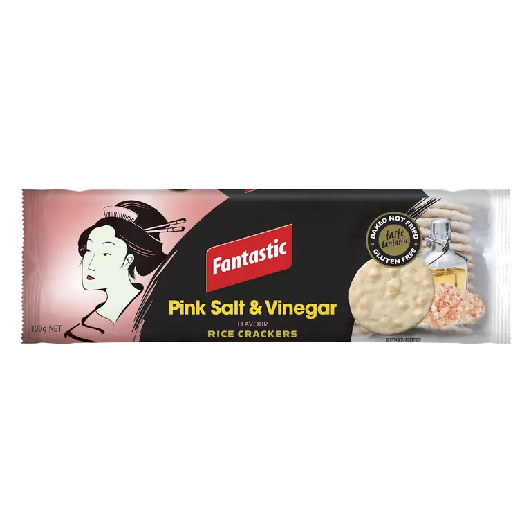 Rice Crackers Pink Salt & Vinegar