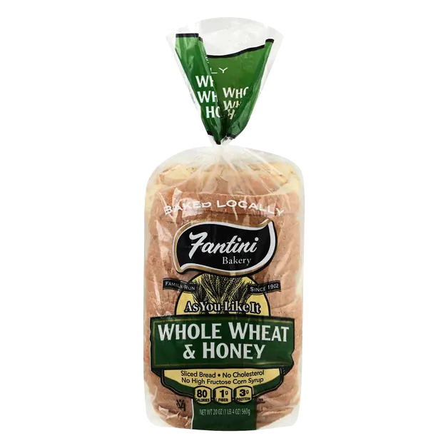 Whole Wheat & Honey Bread Sliced