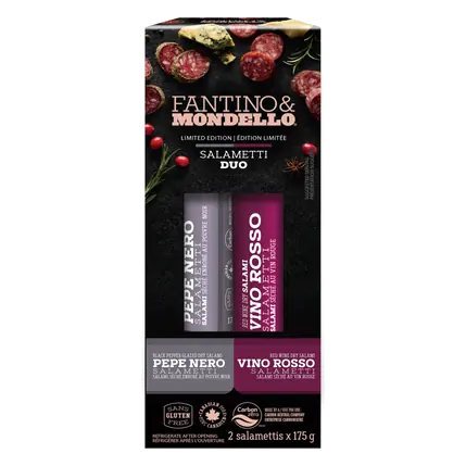 Salametti Duo Pepe Nero & Vino Rosso Festive 350 g
