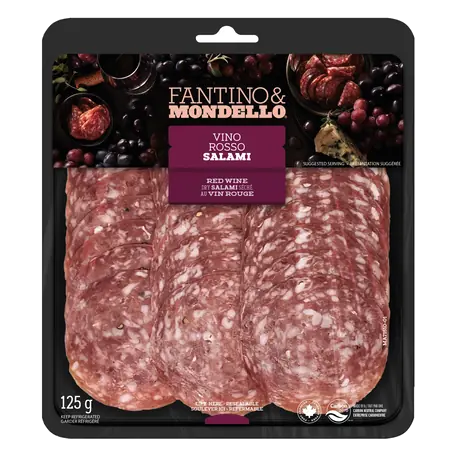 Salami Sliced Dry Vino Rosso 125 g