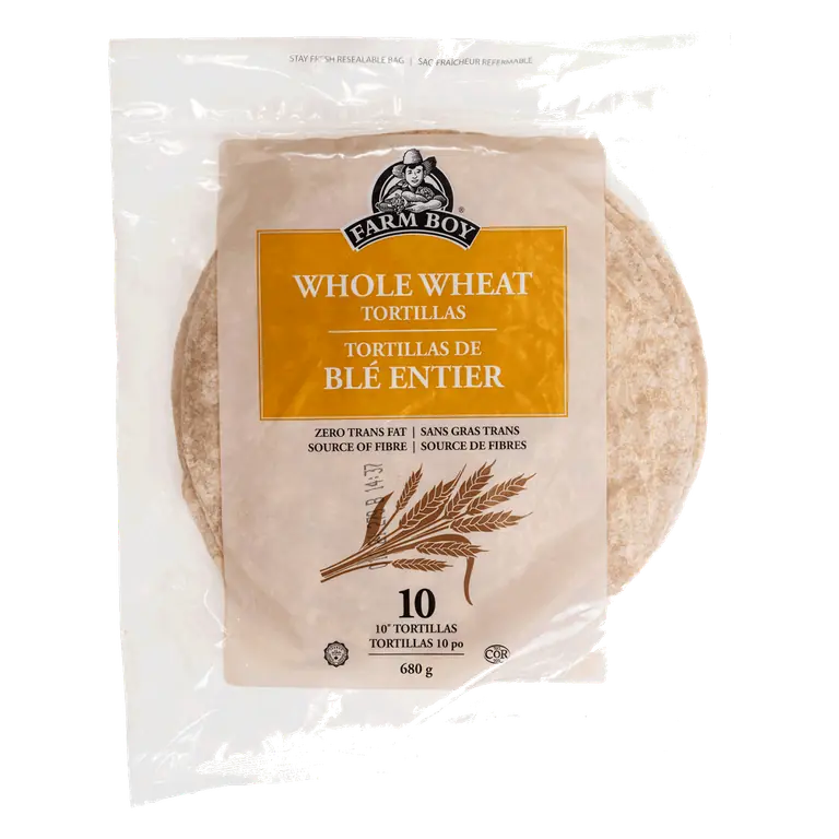 Farm Boy™ 10″ Whole Wheat Tortillas (680 g)