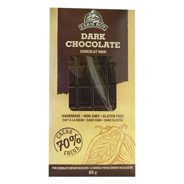 Farm Boy™ 70% Cacao Dark Chocolate Bar (80 g)