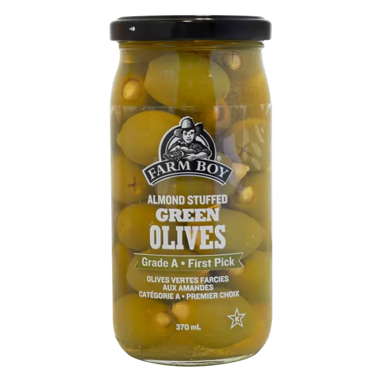 Farm Boy™ Almond-Stuffed Green Olives (370 ml)
