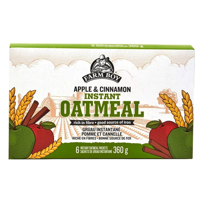 Farm Boy™ Apple & Cinnamon Instant Oatmeal (360 g)