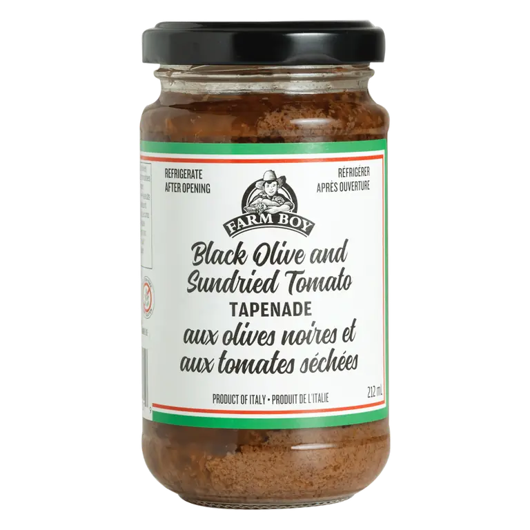 Farm Boy™ Black Olive and Sundried Tomato Tapenade (212 ml)